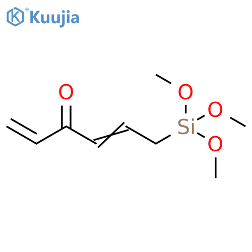 1,4-Hexadien-3-one, 6-(trimethoxysilyl)- structure