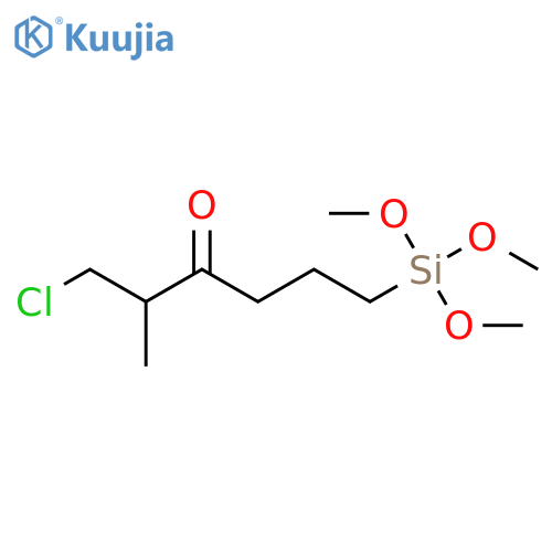 3-Hexanone, 1-chloro-2-methyl-6-(trimethoxysilyl)- structure