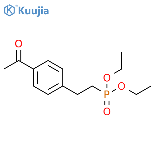 Phosphonic acid, [2-(4-acetylphenyl)ethyl]-, diethyl ester structure