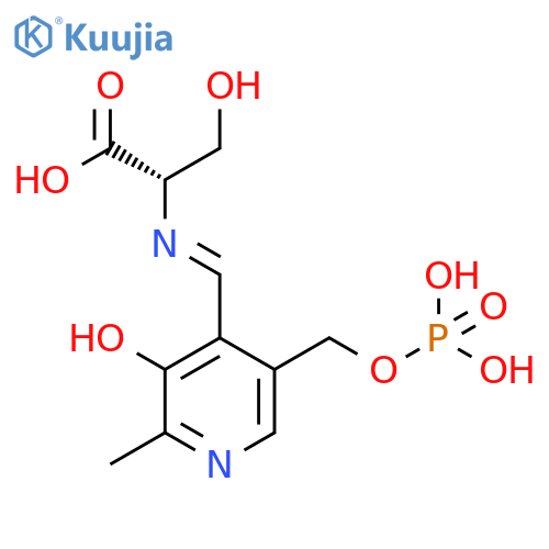 L-Serine,N-[[3-hydroxy-2-methyl-5-[(phosphonooxy)methyl]-4-pyridinyl]methylene]- structure