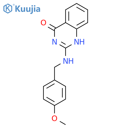 4(1H)-Quinazolinone, 2-[[(4-methoxyphenyl)methyl]amino]- structure