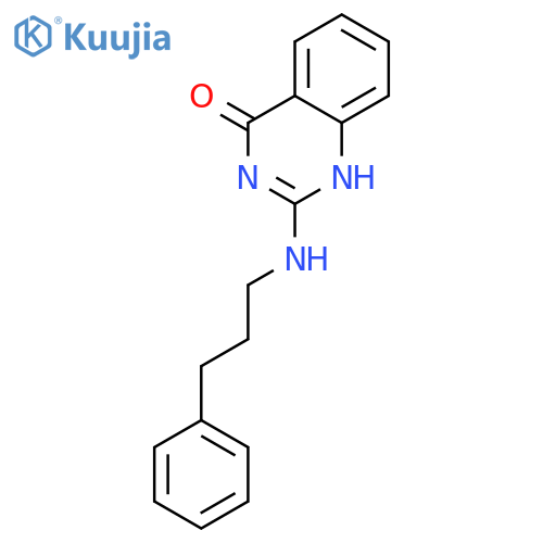 4(1H)-Quinazolinone, 2-[(3-phenylpropyl)amino]- structure