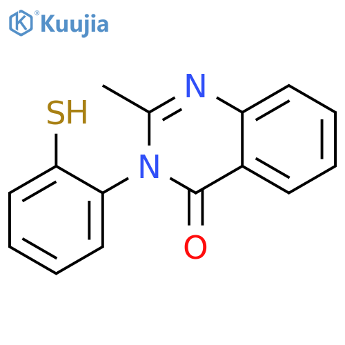 4(3H)-Quinazolinone, 3-(2-mercaptophenyl)-2-methyl- structure