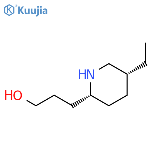 2-Piperidinepropanol, 5-ethyl-, cis- structure