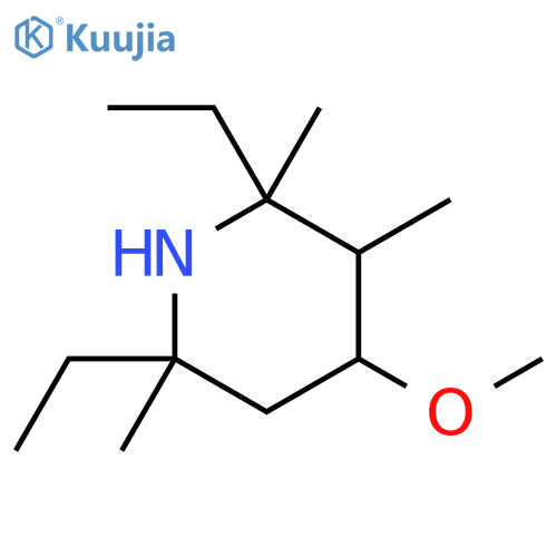 Piperidine, 2,6-diethyl-4-methoxy-2,3,6-trimethyl- structure