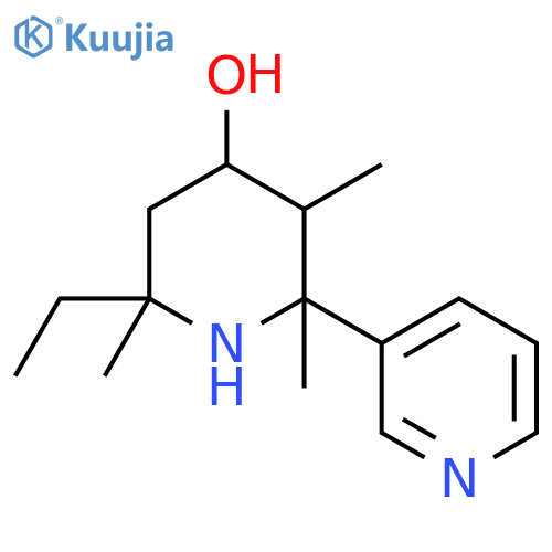 4-Piperidinol, 6-ethyl-2,3,6-trimethyl-2-(3-pyridinyl)- structure