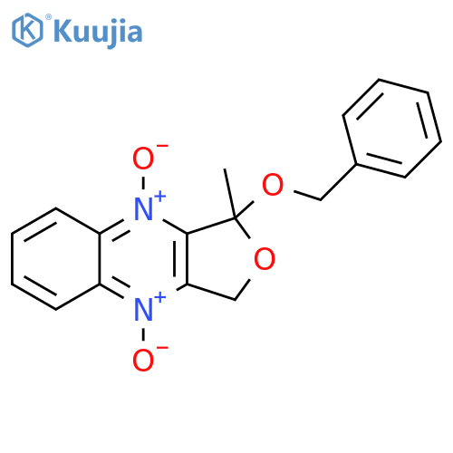Furo[3,4-b]quinoxaline, 1,3-dihydro-1-methyl-1-(phenylmethoxy)-, 4,9-dioxide structure