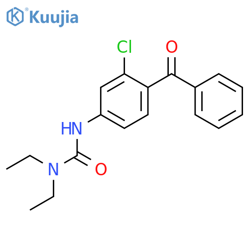 Urea, N'-(4-benzoyl-3-chlorophenyl)-N,N-diethyl- structure