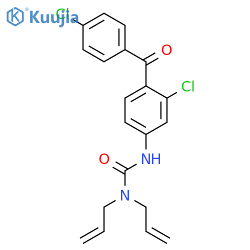 UREA, N'-[3-CHLORO-4-(4-CHLOROBENZOYL)PHENYL]-N,N-DI-2-PROPENYL- structure