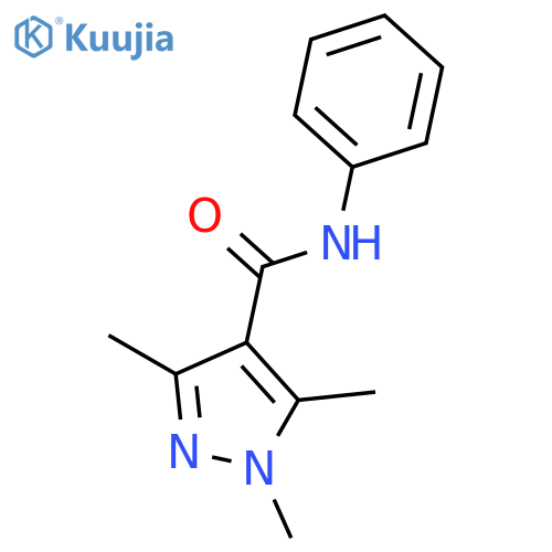 1H-Pyrazole-4-carboxamide, 1,3,5-trimethyl-N-phenyl- structure