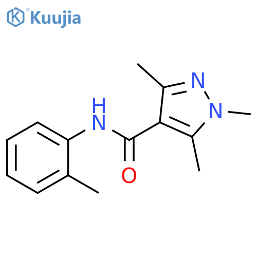 1H-Pyrazole-4-carboxamide, 1,3,5-trimethyl-N-(2-methylphenyl)- structure