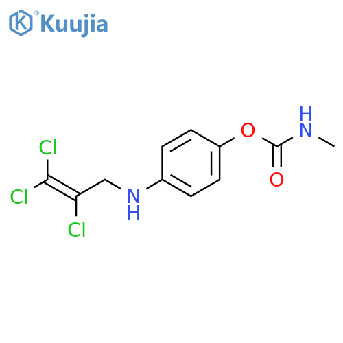 Phenol, 4-[(2,3,3-trichloro-2-propenyl)amino]-, methylcarbamate (ester) (9CI) structure