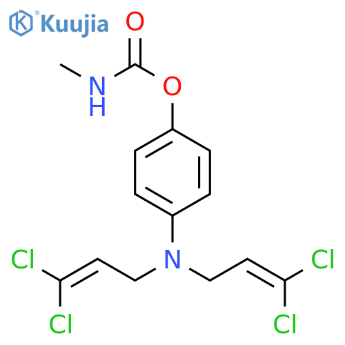 Phenol, 4-[bis(3,3-dichloro-2-propenyl)amino]-, methylcarbamate (ester) (9CI) structure