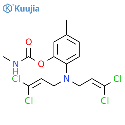 Phenol, 2-[bis(3,3-dichloro-2-propenyl)amino]-5-methyl-, methylcarbamate (ester) (9CI) structure