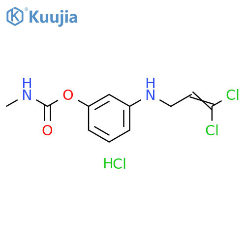 Phenol, 3-[(3,3-dichloro-2-propenyl)amino]-, methylcarbamate (ester), monohydrochloride (9CI) structure