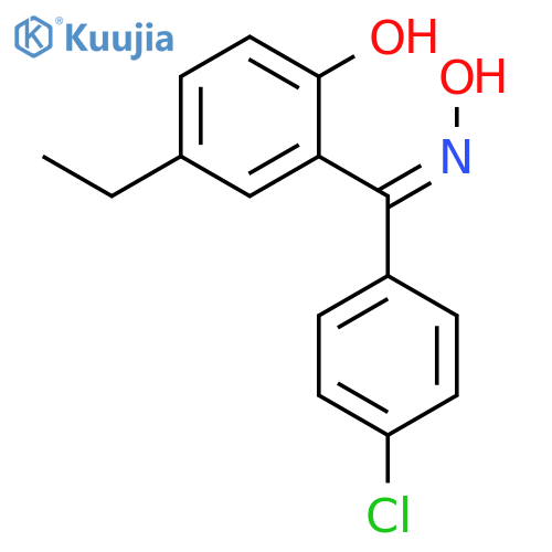 Methanone, (4-chlorophenyl)(5-ethyl-2-hydroxyphenyl)-, oxime, (Z)- structure