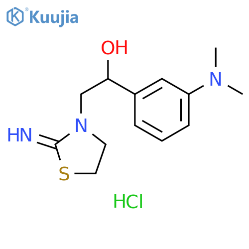 3-Thiazolidineethanol, α-[3-(dimethylamino)phenyl]-2-imino-, hydrochloride (1:2) structure
