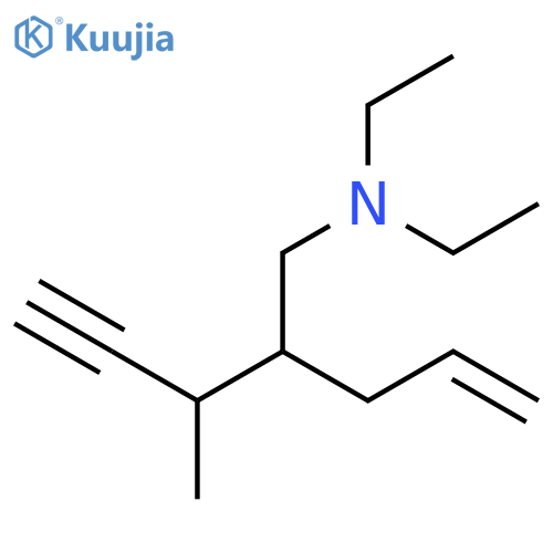 4-Penten-1-amine, N,N-diethyl-2-(1-methyl-2-propynyl)- structure