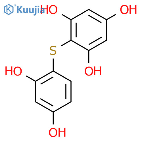 1,3,5-Benzenetriol, 2-[(2,4-dihydroxyphenyl)thio]- structure