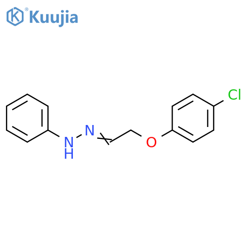 Acetaldehyde, (4-chlorophenoxy)-, phenylhydrazone structure