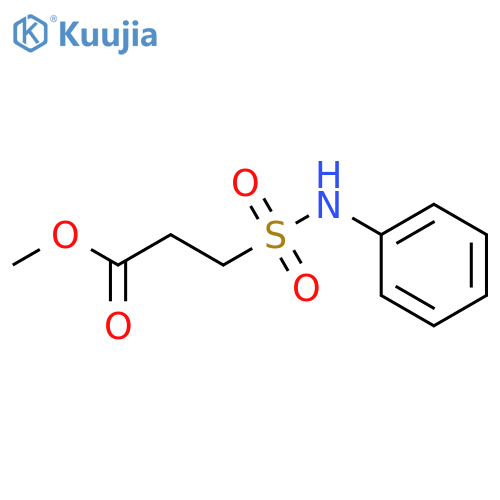 Propanoic acid, 3-[(phenylamino)sulfonyl]-, methyl ester structure