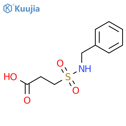 Propanoic acid, 3-[[(phenylmethyl)amino]sulfonyl]- structure