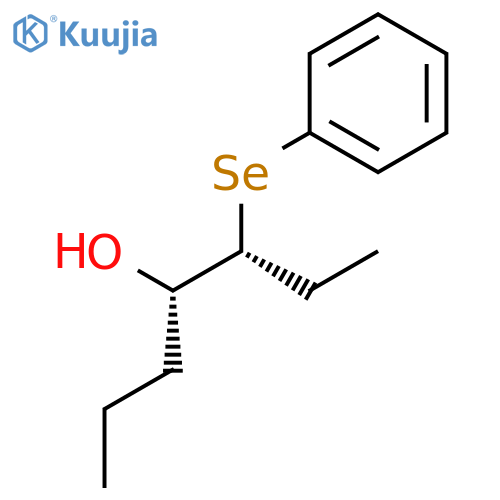 4-Heptanol, 3-(phenylseleno)-, (R*,S*)- structure