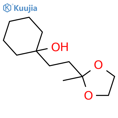 Cyclohexanol, 1-[2-(2-methyl-1,3-dioxolan-2-yl)ethyl]- structure