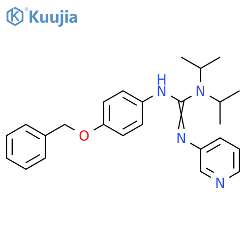 Guanidine,N,N-bis(1-methylethyl)-N'-[4-(phenylmethoxy)phenyl]-N''-3-pyridinyl- structure