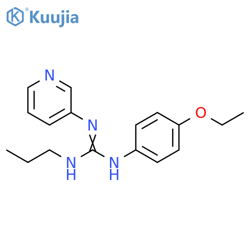 Guanidine, N-(4-ethoxyphenyl)-N'-propyl-N''-3-pyridinyl- structure