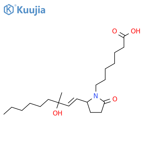 1-Pyrrolidineheptanoic acid, 2-(3-hydroxy-3-methyl-1-nonenyl)-5-oxo- structure