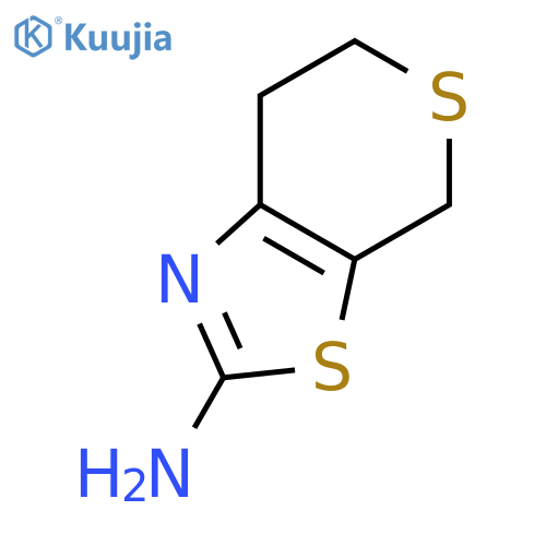 4H,6H,7H-thiopyrano4,3-d1,3thiazol-2-amine structure