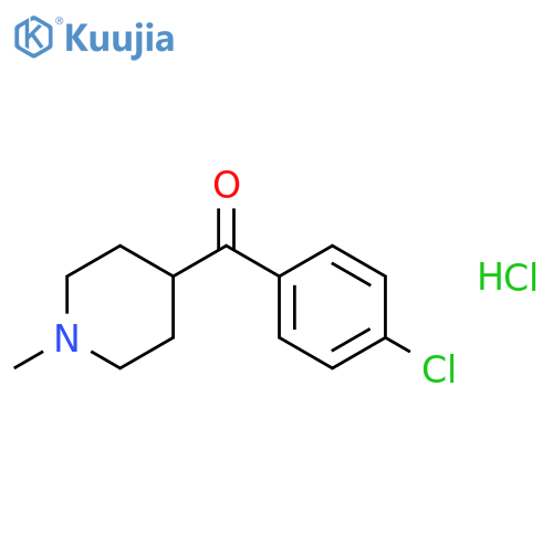 Methanone, (4-chlorophenyl)(1-methyl-4-piperidinyl)-, hydrochloride structure
