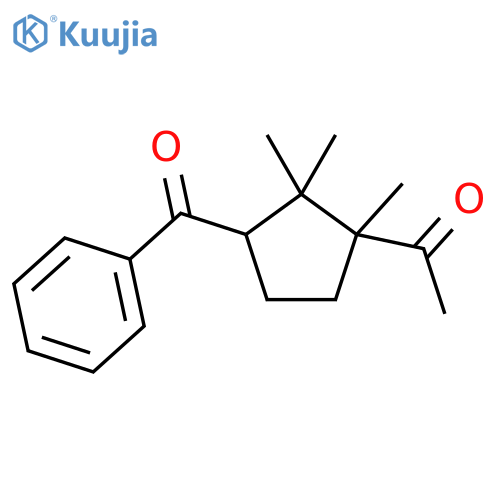 Ethanone, 1-(3-benzoyl-1,2,2-trimethylcyclopentyl)- structure