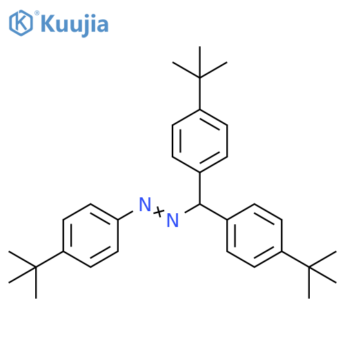 Diazene,[bis[4-(1,1-dimethylethyl)phenyl]methyl][4-(1,1-dimethylethyl)phenyl]- structure