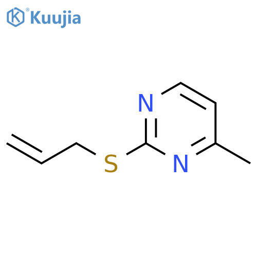 Pyrimidine, 4-methyl-2-(2-propenylthio)- structure