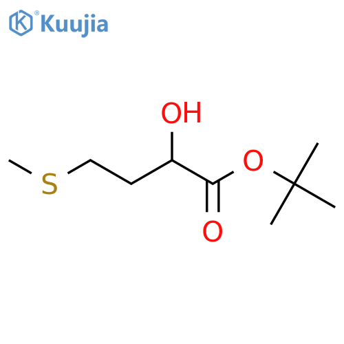 Butanoic acid, 2-hydroxy-4-(methylthio)-, 1,1-dimethylethyl ester structure
