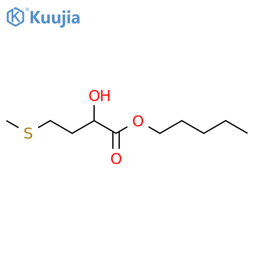 Butanoic acid, 2-hydroxy-4-(methylthio)-, pentyl ester structure
