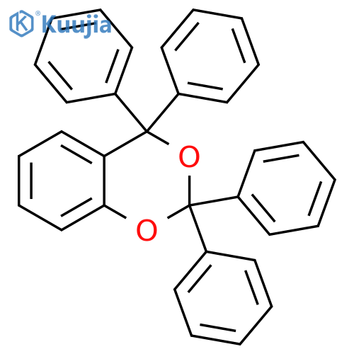 4H-1,3-Benzodioxin, 2,2,4,4-tetraphenyl- structure