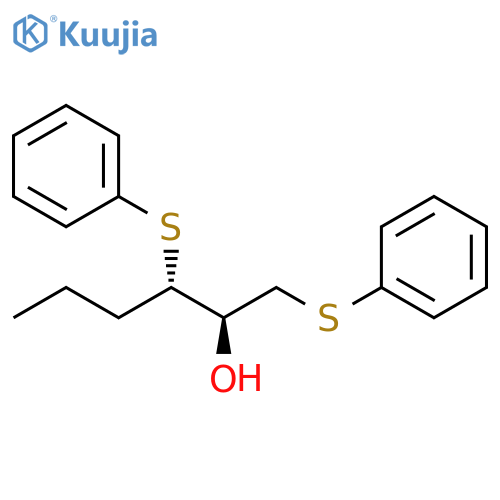 2-Hexanol, 1,3-bis(phenylthio)-, (2R,3S)-rel- structure