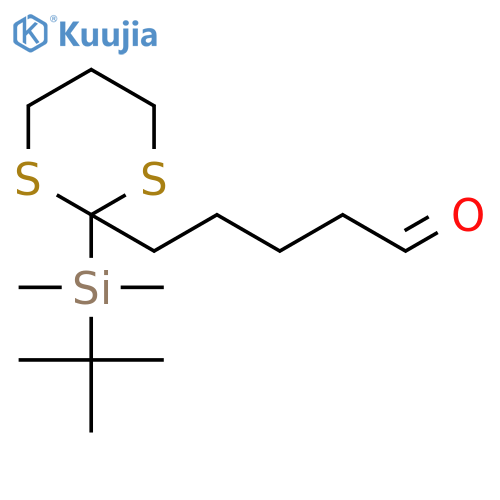 1,3-DITHIANE-2-PENTANAL, 2-[(1,1-DIMETHYLETHYL)DIMETHYLSILYL]- structure