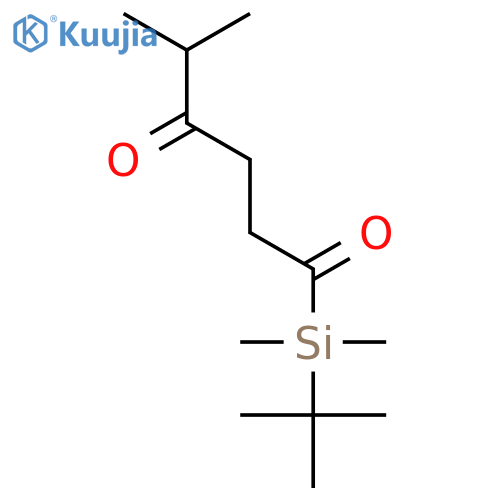 3-Hexanone, 6-[(1,1-dimethylethyl)dimethylsilyl]-2-methyl-6-oxo- structure