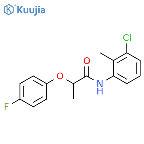 N-(3-chloro-2-methylphenyl)-2-(4-fluorophenoxy)propanamide structure