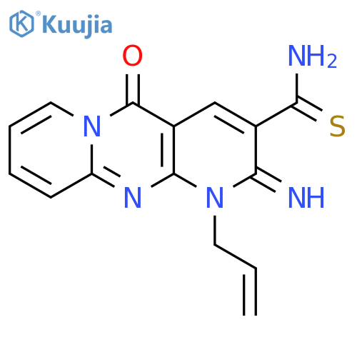 1-ALLYL-2-IMINO-5-OXO-1,5-DIHYDRO-2H-DIPYRIDO[1,2-A:2,3-D]PYRIMIDINE-3-CARBOTHIOAMIDE structure