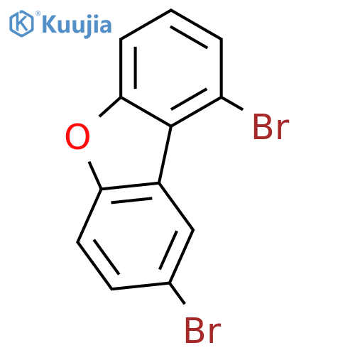 Dibenzofuran, 1,8-dibromo- structure