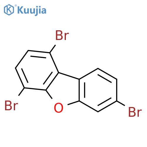 Dibenzofuran, 1,4,7-tribromo- structure