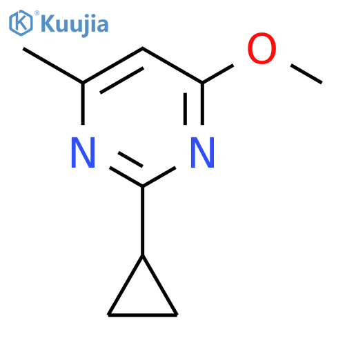 Pyrimidine, 2-cyclopropyl-4-methoxy-6-methyl- structure