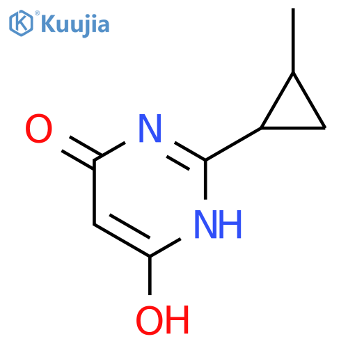 4(1H)-PYRIMIDINONE, 6-HYDROXY-2-(2-METHYLCYCLOPROPYL)- structure