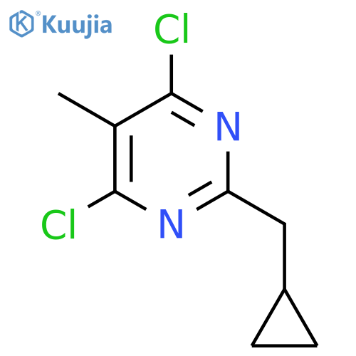 Pyrimidine, 4,6-dichloro-2-(cyclopropylmethyl)-5-methyl- structure