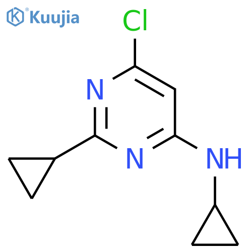 6-chloro-N,2-dicyclopropylpyrimidin-4-amine structure